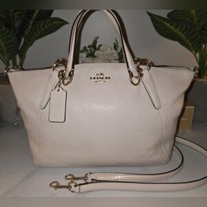 Coach Light Cream Satchel Bag